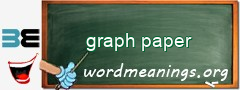 WordMeaning blackboard for graph paper